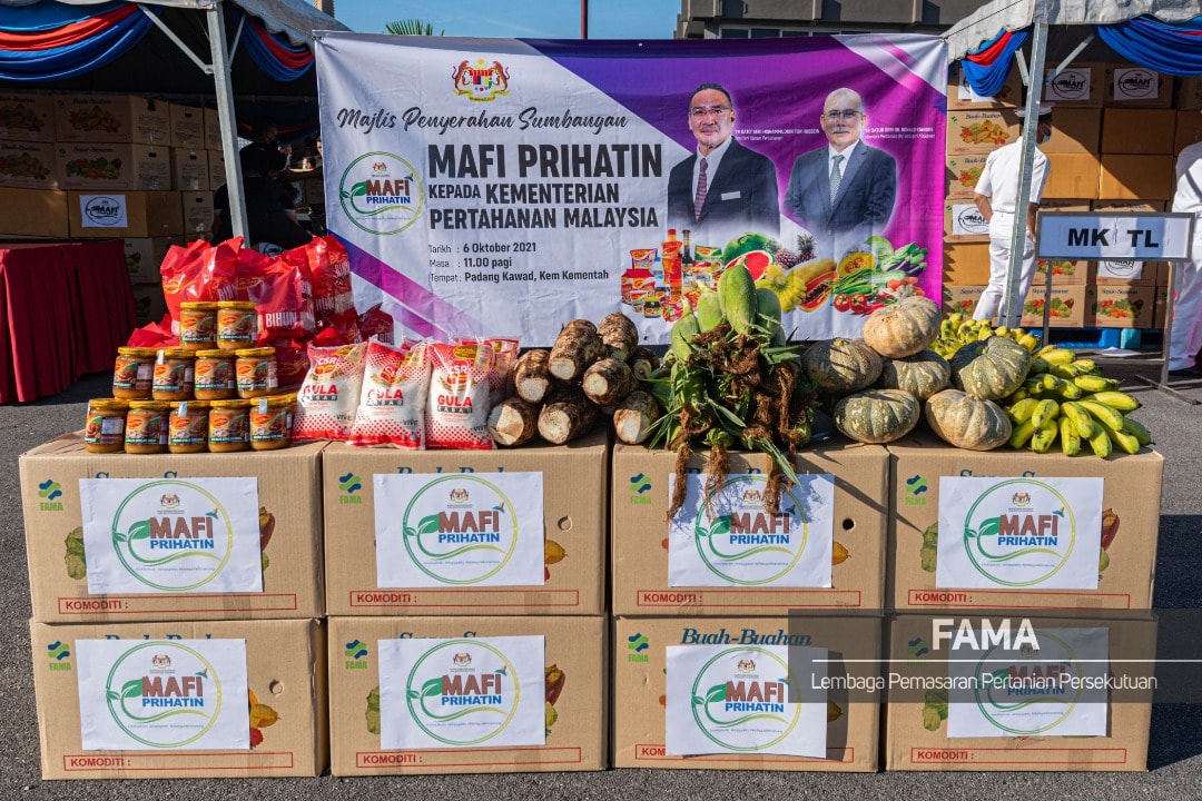 6 Oktober 2021 Kementerian Pertahanan Malaysia Majlis Penyerahan Sumbangan Mafi Prihatin Kepada Kementerian Pertahanan Mindef Fama