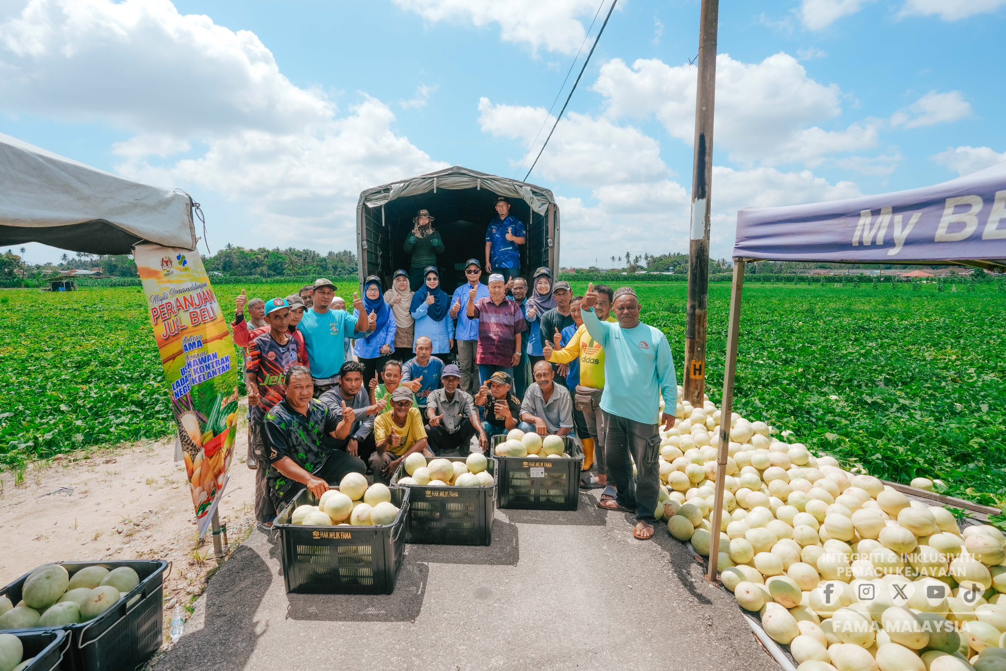 10 April 2025 | Majlis Menandatangani Perjanjian Jual Beli (Forward Agreement - FA) Usahawan Ladang Kontrak FAMA: Komoditi Tembikai Wangi | Kampung Banggol , Kota Bharu, Kelantan