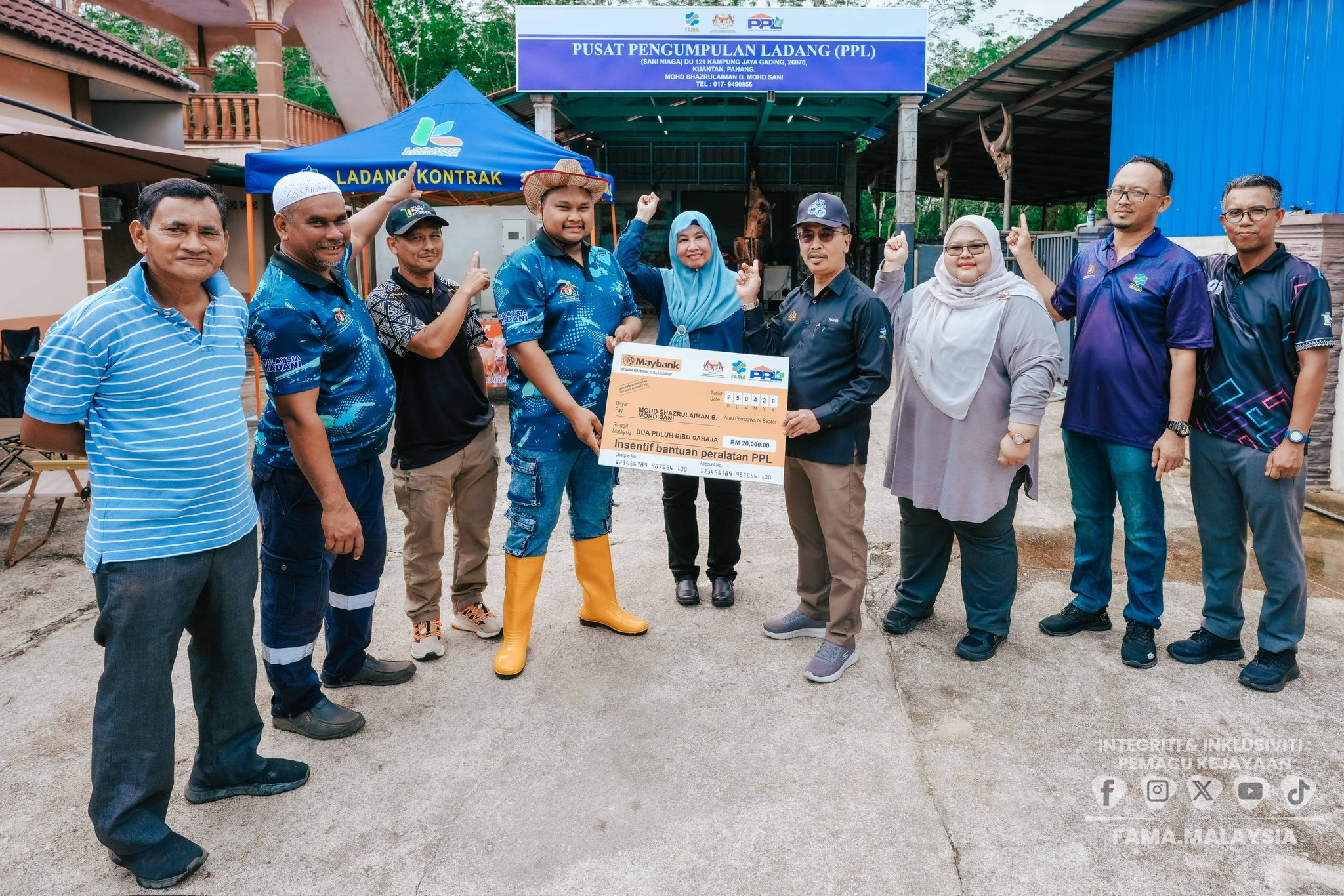 25 April 2026 | Program Walkabout Ketua Pengarah FAMA dan Majlis Penyertaan Peralatan Pusat Pengumpulan Ladang (RPKP Ternakan ) 2026 | Kampung Jaya Gading, Kuantan, Pahang