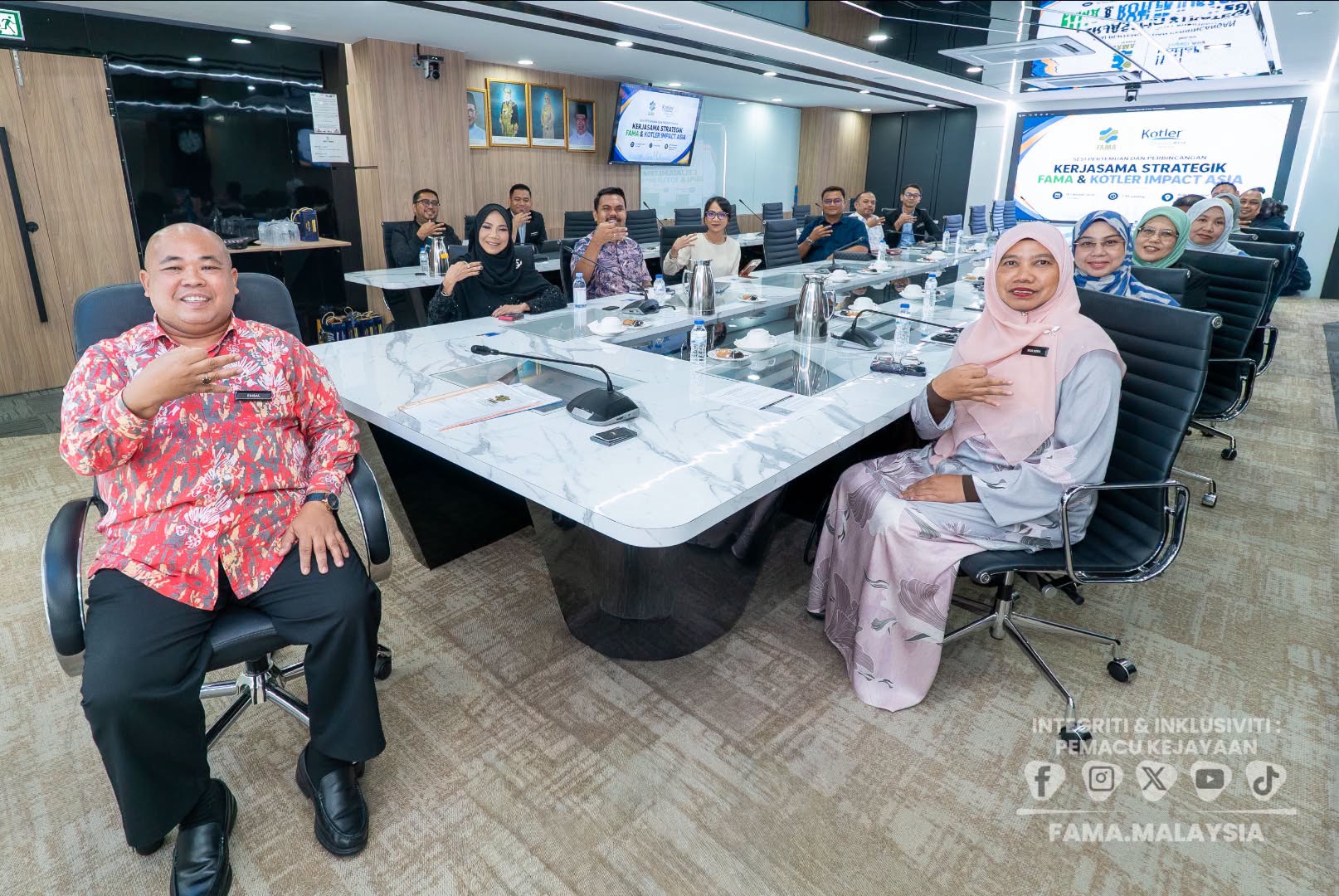16 Oktober 2026 | Sesi Pertemuan Dan Perbincangan Kerjasama Strategik FAMA & Kotler Impact Asia | Bilik Mesyuarat Bunga Tanjung, Aras 4, Bangunan FAMA Point, Ibu Pejabat FAMA, Bandar Baru Selayang